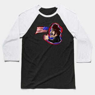 Javier Milei with American flag Baseball T-Shirt